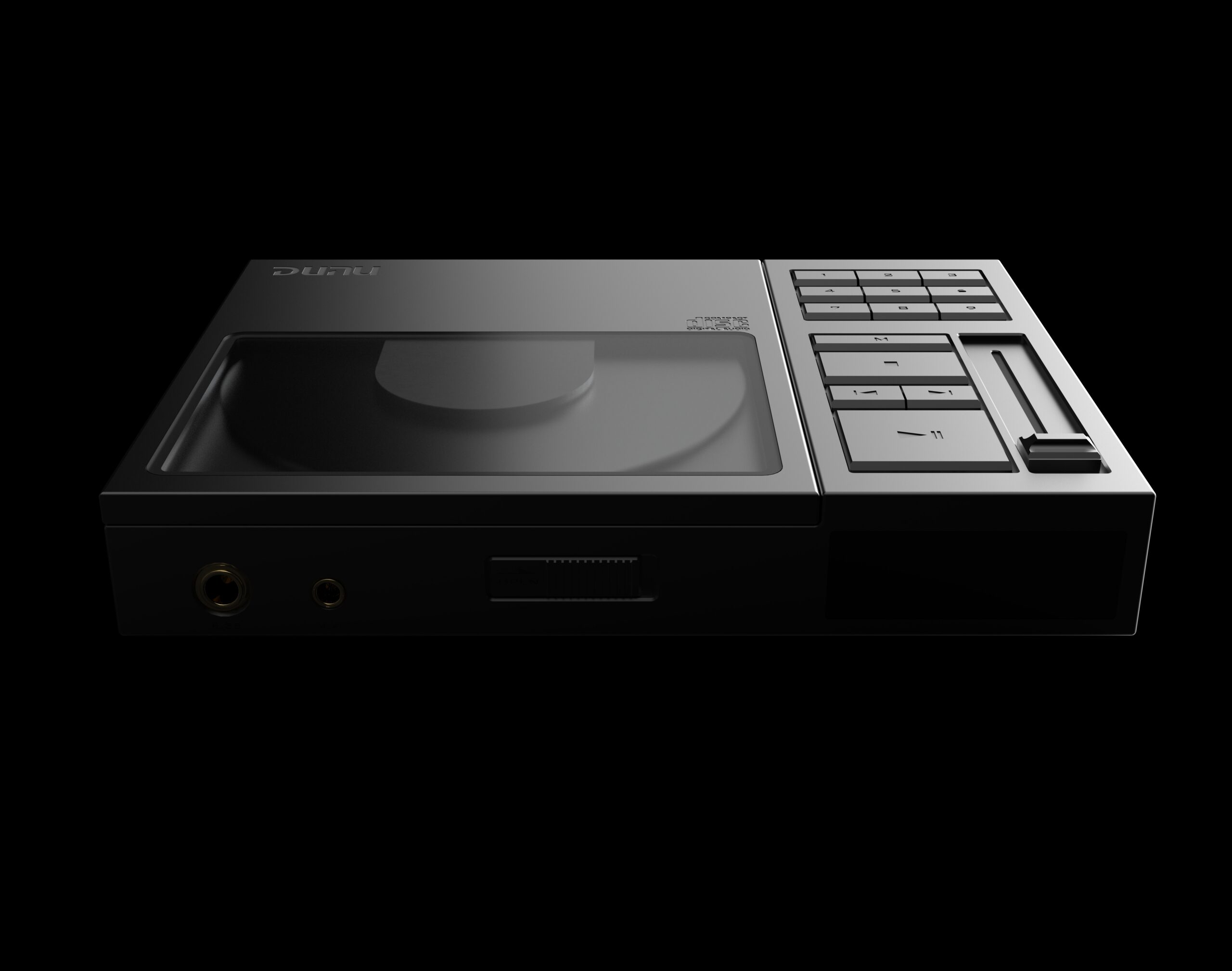 DUNU Concept R 前面板 — 4.4mm 平衡 PO、6.35mm 單端 PO、開蓋鍵