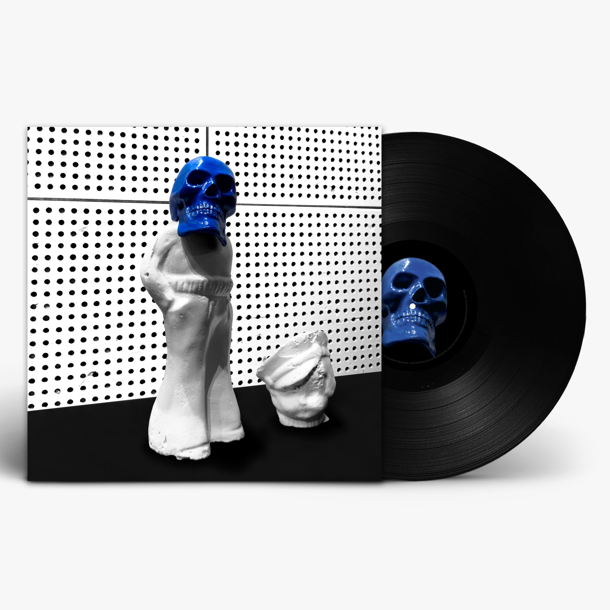 Jack White Frozen Charlotte standard black vinyl mockup — 13-track double LP, pressed at Third Man Pressing (Image credit: Third Man Records)
