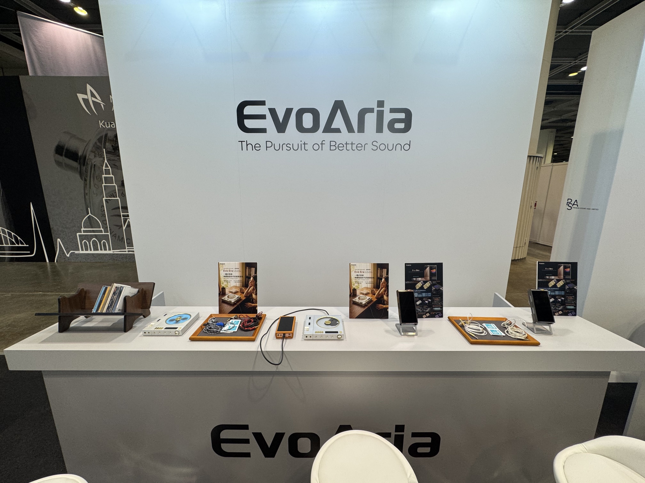 EvoAria 展位一覽——Evo Era 與 Evo One 同場展出（圖片來源：EvoAria 官方）
